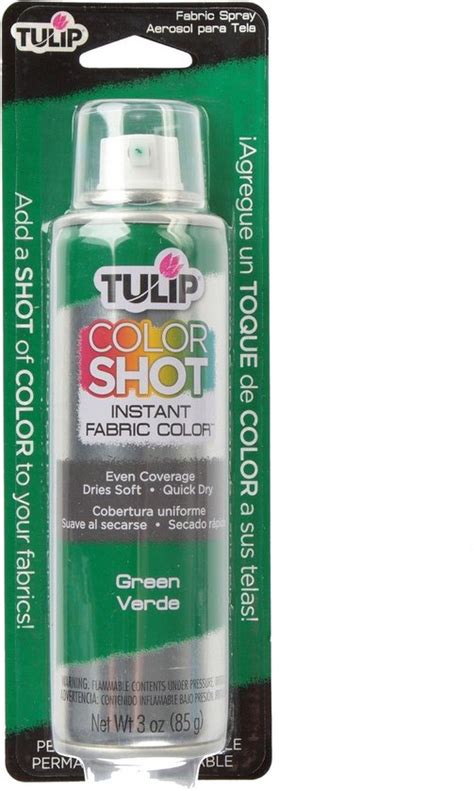 metallic green fabric spray paint|Tulip ColorShot Instant Fabric Color Spray 3oz .